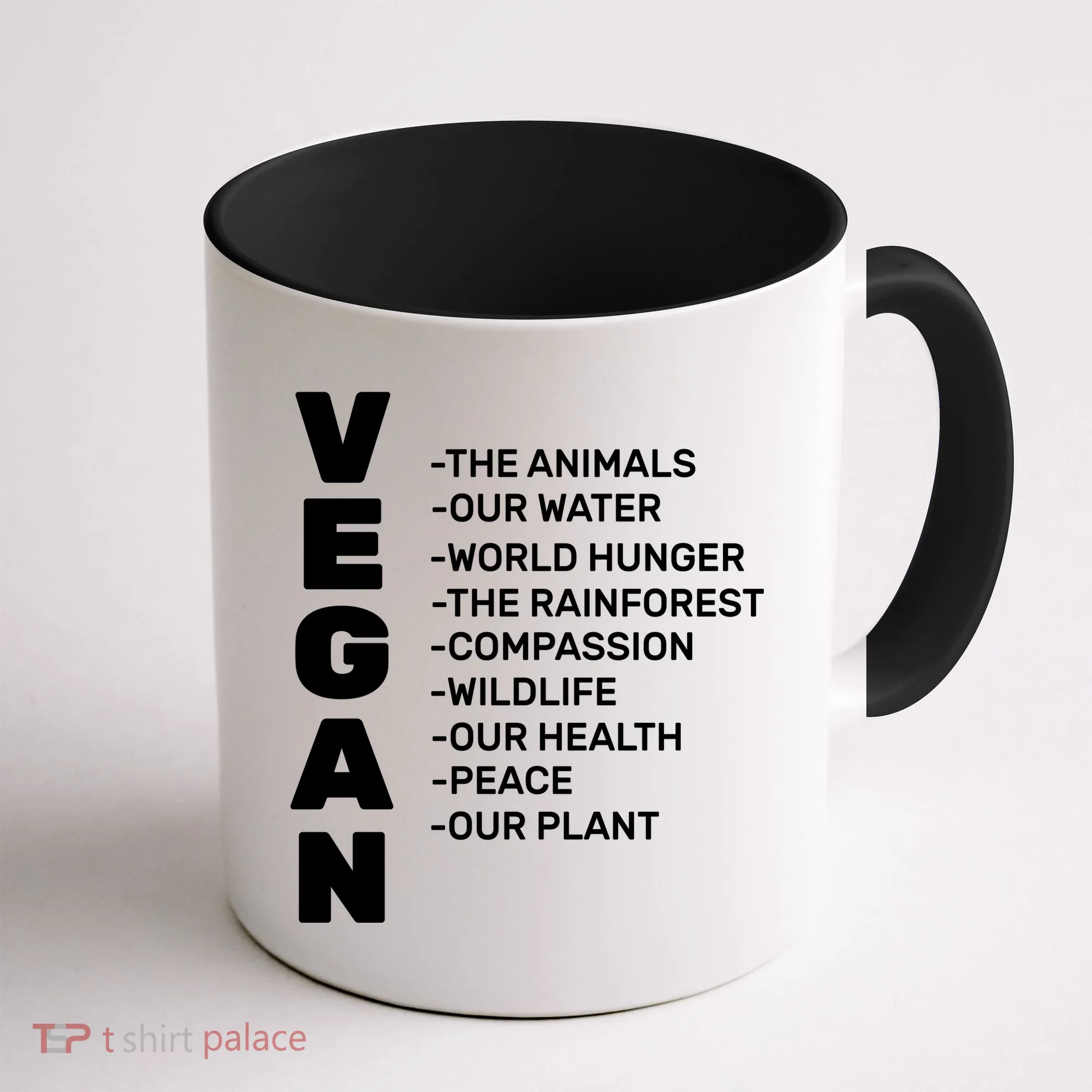 Vegan Because Of Life Coffee Mug