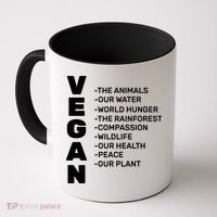 Vegan Because Of Life Coffee Mug thumb 0
