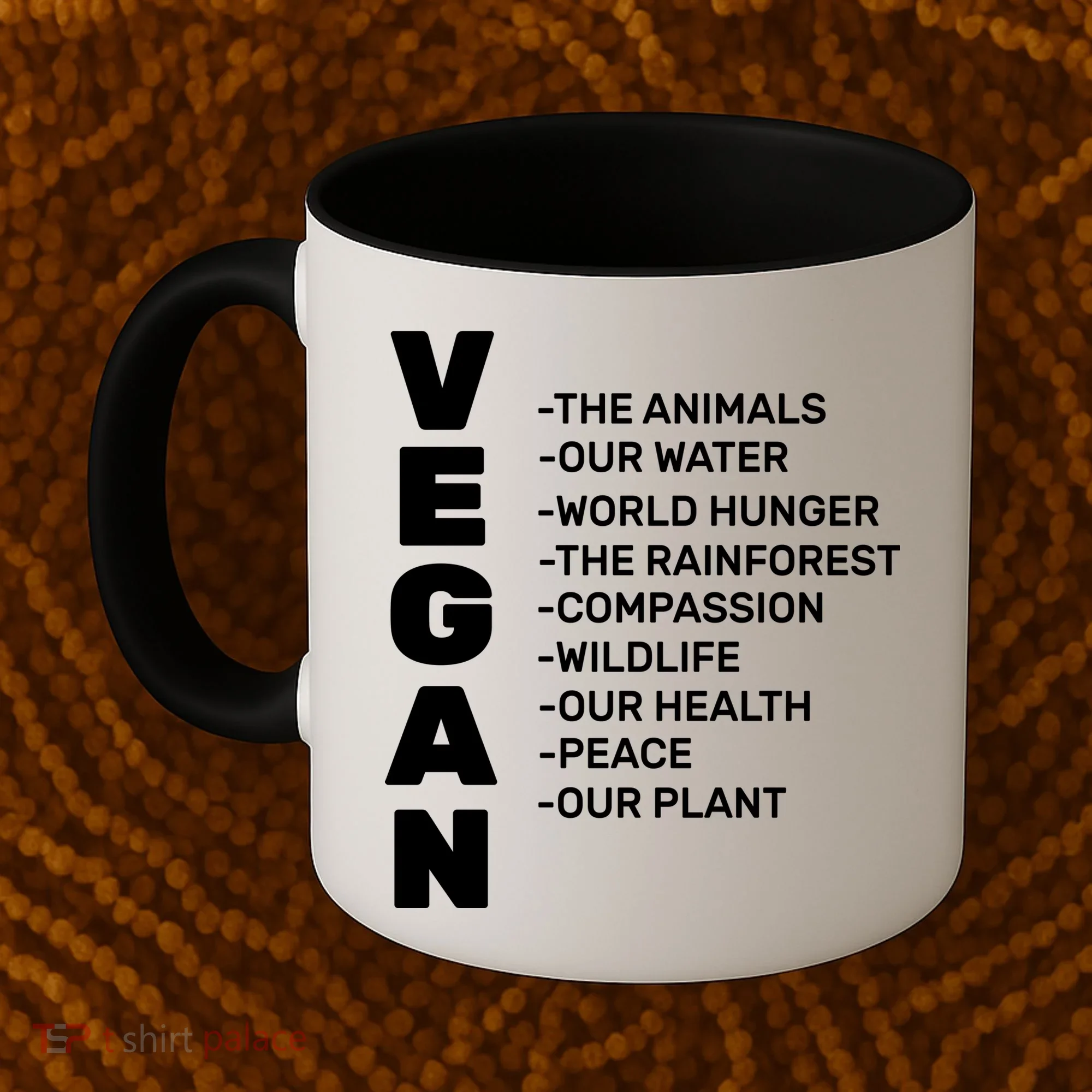 Vegan Because Of Life Coffee Mug