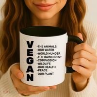 Vegan Because Of Life Coffee Mug thumb 3
