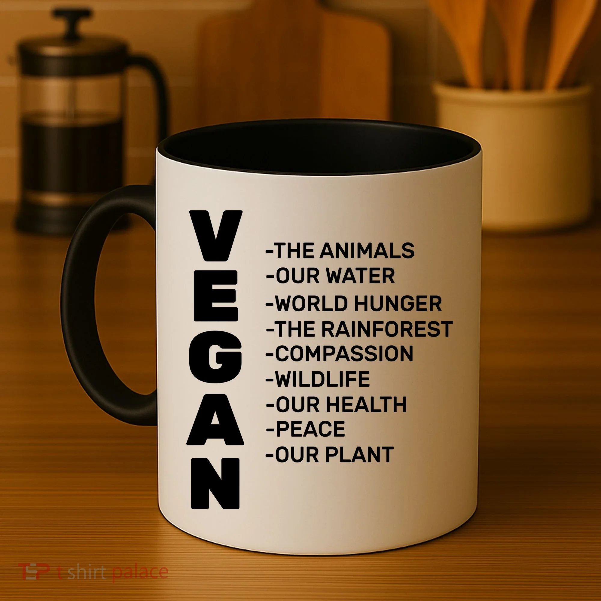 Vegan Because Of Life Coffee Mug
