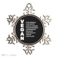 Vegan Because Of Life Ornament thumb 0