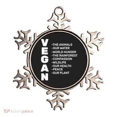 Vegan Because Of Life Ornament