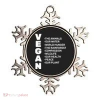 Vegan Because Of Life Ornament thumb 0