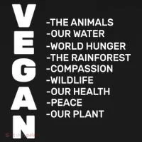 Vegan Because Of Life Ornament thumb 1