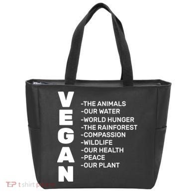 Vegan Because Of Life Tote Bag