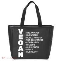 Vegan Because Of Life Tote Bag thumb 0