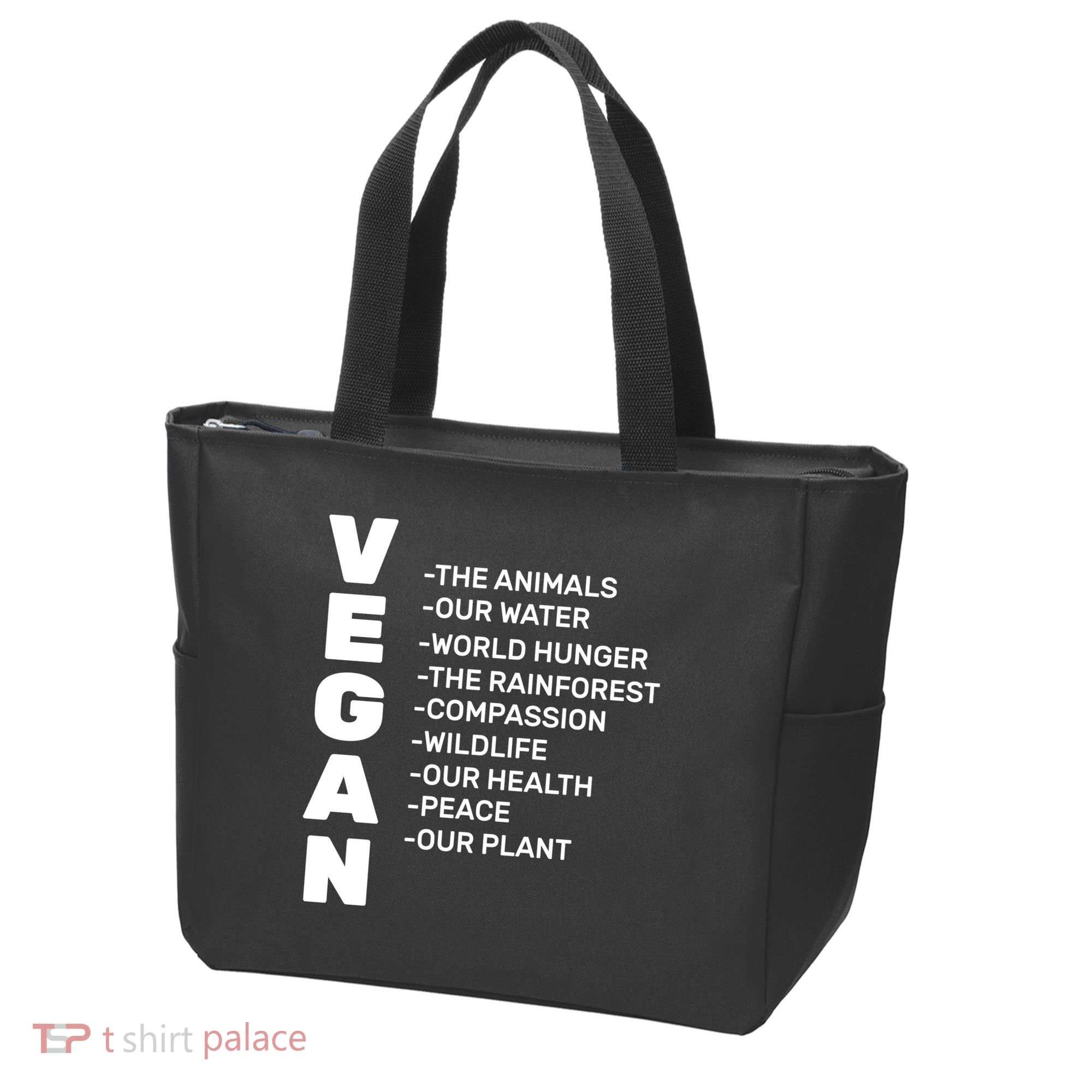 Vegan Because Of Life Tote Bag
