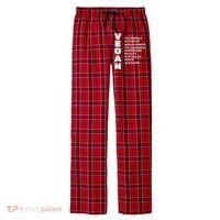 Vegan Because Of Life Men's Flannel Plaid Pajama Pants thumb 0