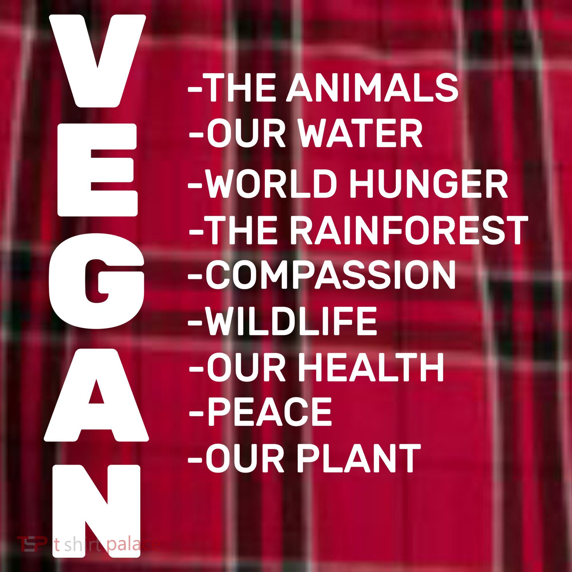 Vegan Because Of Life Men's Flannel Plaid Pajama Pants