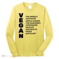 Vegan Because Of Life Long Sleeve Shirt thumb 0