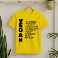 Vegan Because Of Life T-Shirt thumb 2
