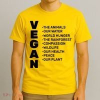 Vegan Because Of Life T-Shirt thumb 3
