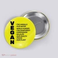 Vegan Because Of Life Button thumb 0