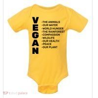 Vegan Because Of Life Baby Bodysuit thumb 0