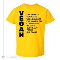 Vegan Because Of Life Toddler T-Shirt thumb 0