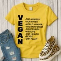 Vegan Because Of Life Women's T-Shirt thumb 3