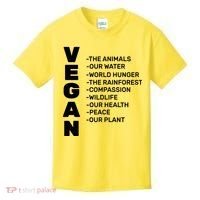Vegan Because Of Life Kids T-Shirt thumb 0