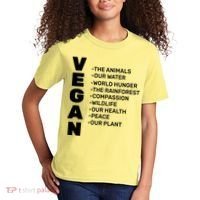 Vegan Because Of Life Kids T-Shirt thumb 2