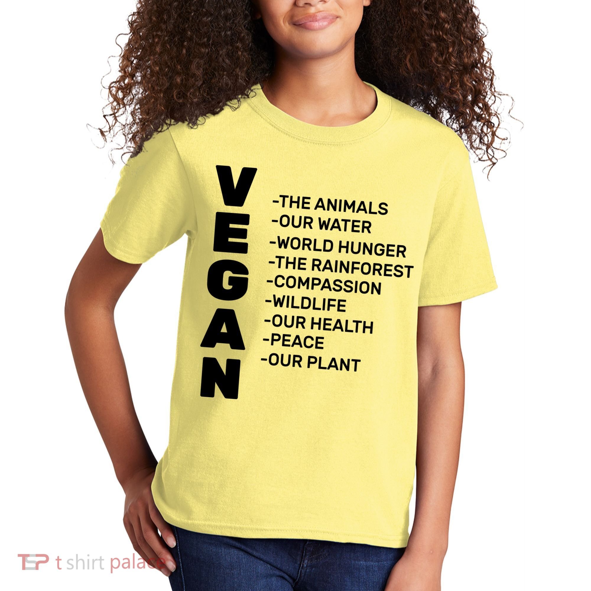 Vegan Because Of Life Kids T-Shirt