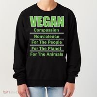 Vegan Message Women's Sweatshirt thumb 0