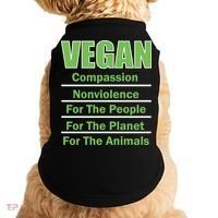 Vegan Message Doggie Tank thumb 0