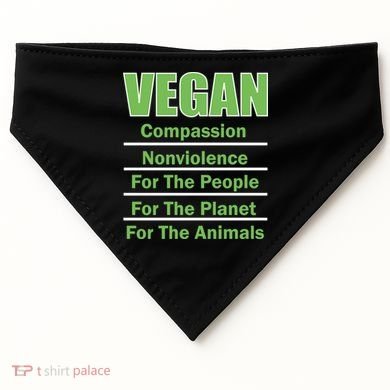 Vegan Message USA-Made Doggie Bandana