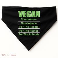 Vegan Message USA-Made Doggie Bandana thumb 0