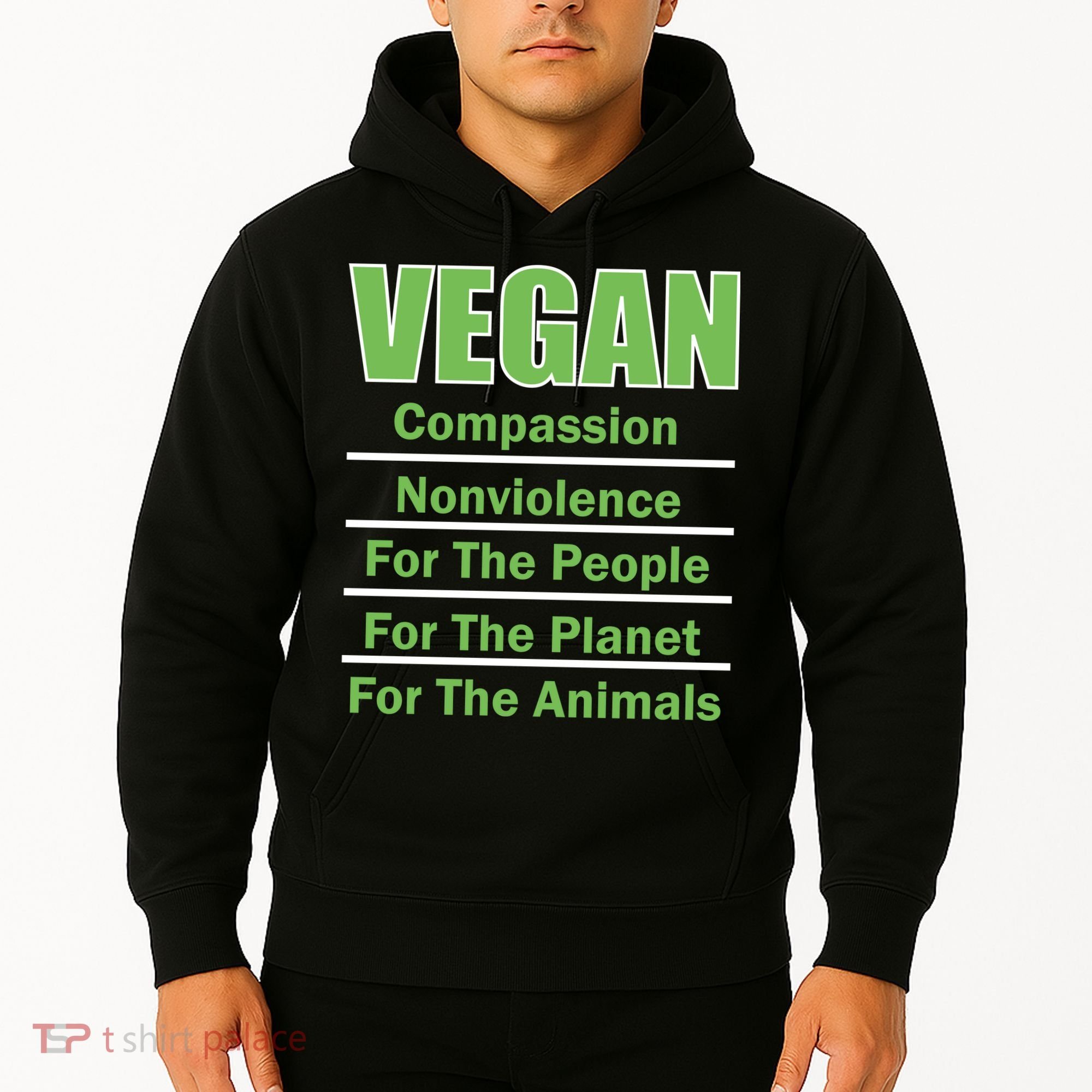 Vegan Message Hoodie