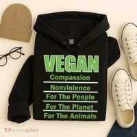 Vegan Message Hoodie thumb 4