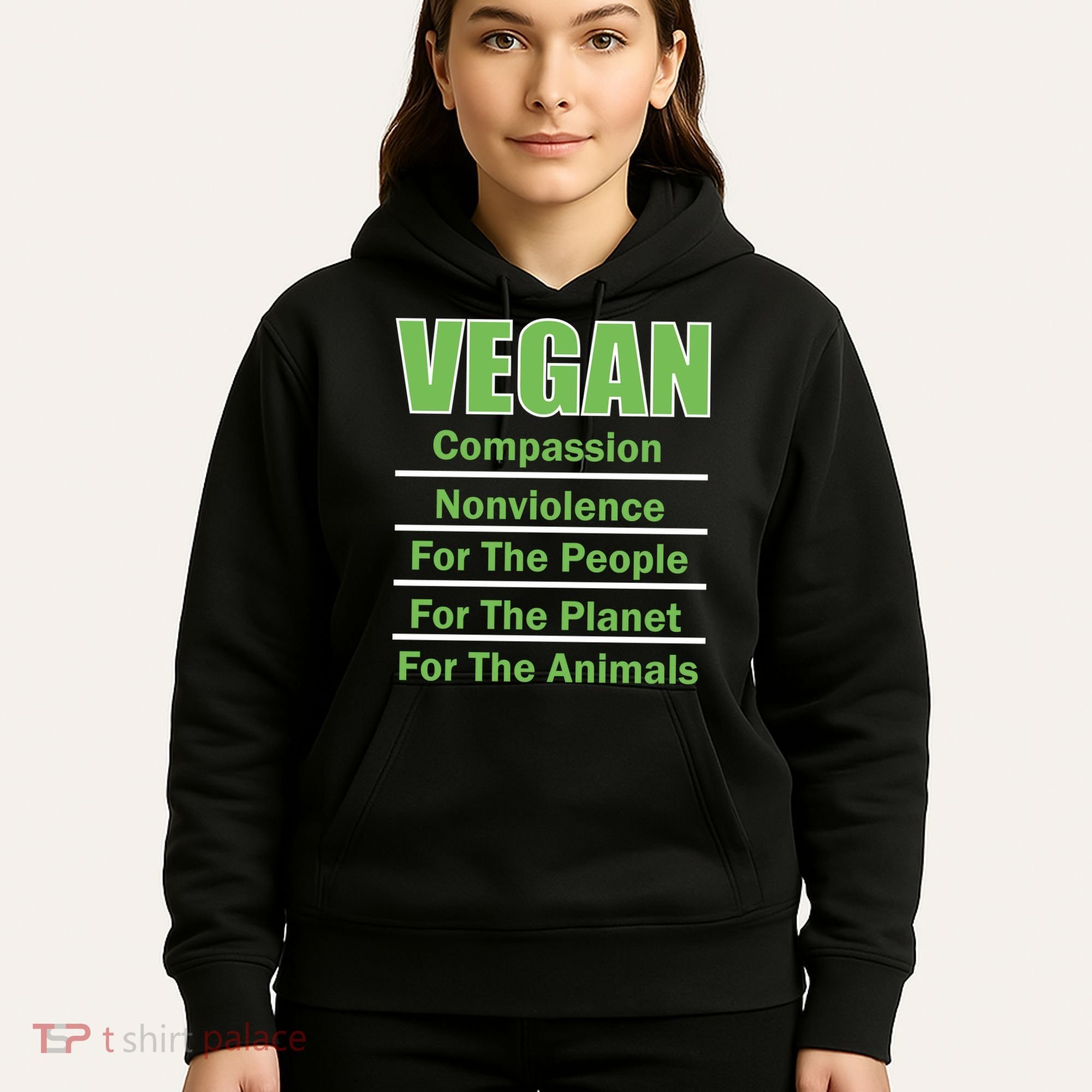 Vegan Message Hoodie