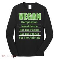 Vegan Message Long Sleeve Shirt thumb 0