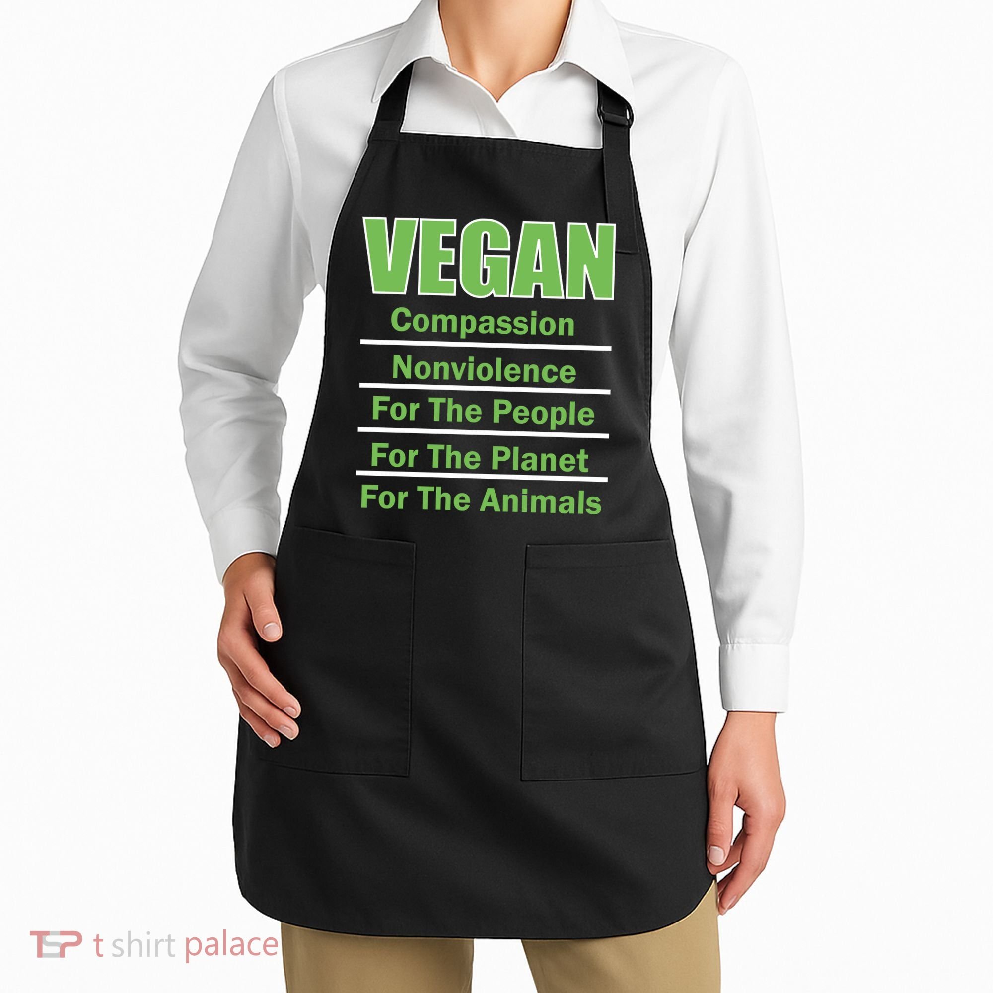 Vegan Message Apron
