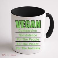 Vegan Message Coffee Mug thumb 1