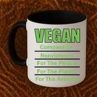Vegan Message Coffee Mug thumb 2
