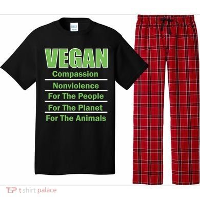 Vegan Message Pajama Set