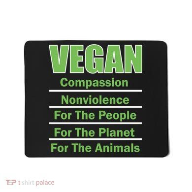 Vegan Message Mousepad