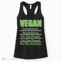 Vegan Message Women's Tank Top thumb 0