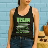 Vegan Message Women's Tank Top thumb 2