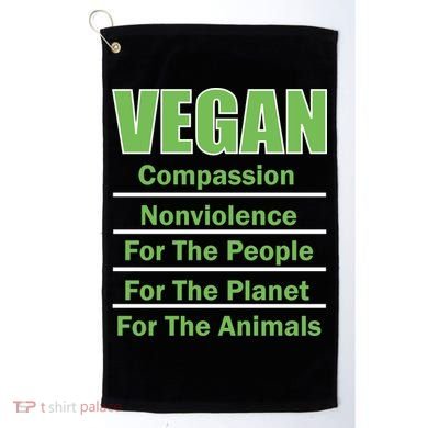 Vegan Message Golf Towel