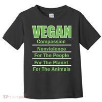 Vegan Message Toddler T-Shirt thumb 0
