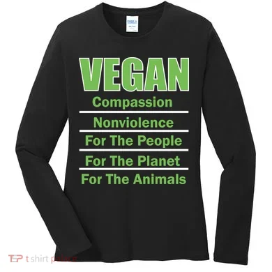 Vegan Message Women's Long Sleeve Shirt