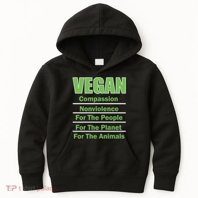 Vegan Message Kids Hoodie
