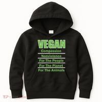 Vegan Message Kids Hoodie thumb 0