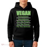 Vegan Message Kids Hoodie thumb 4