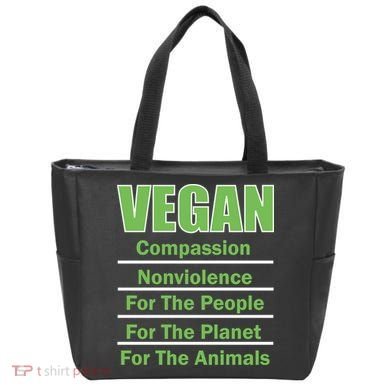 Vegan Message Tote Bag