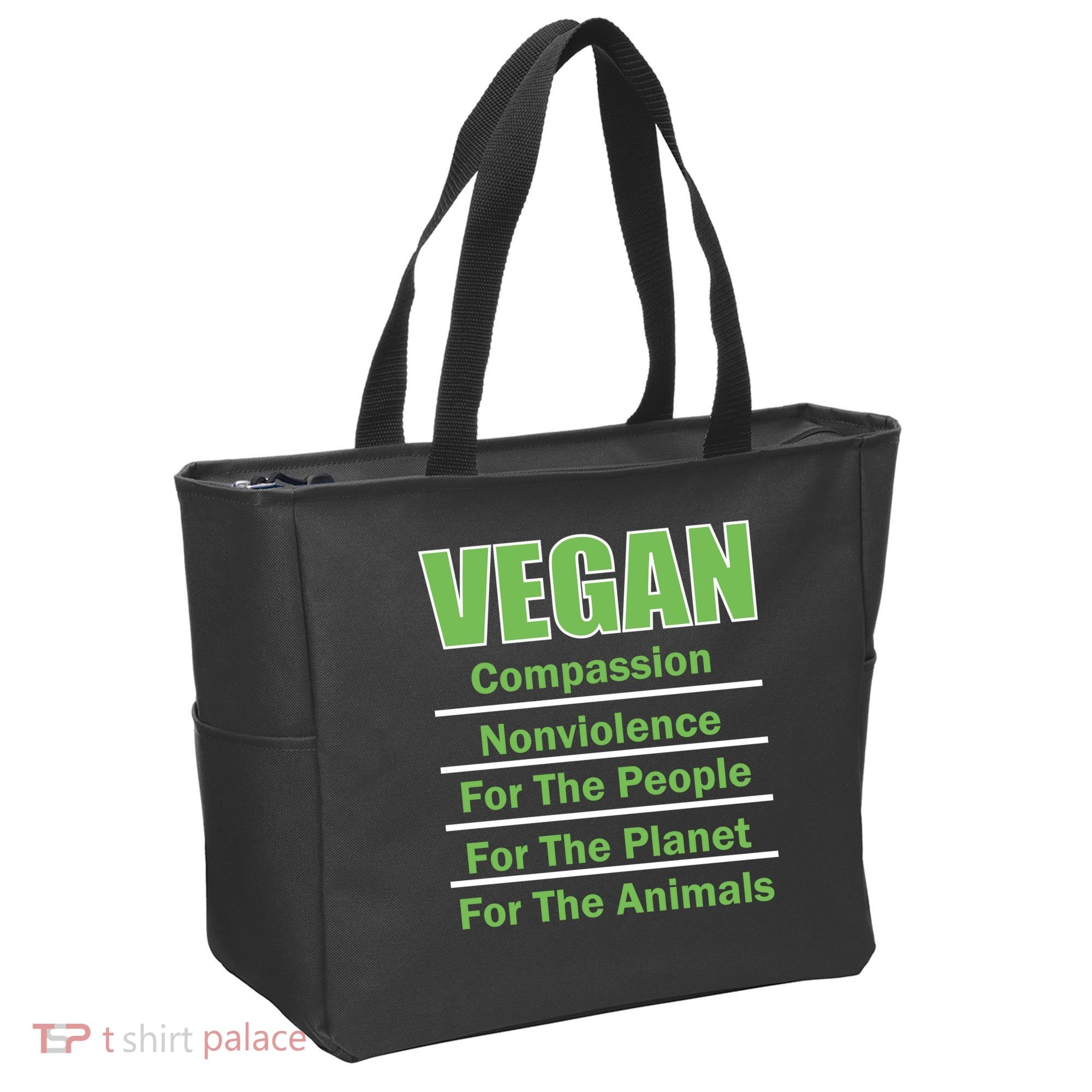Vegan Message Tote Bag