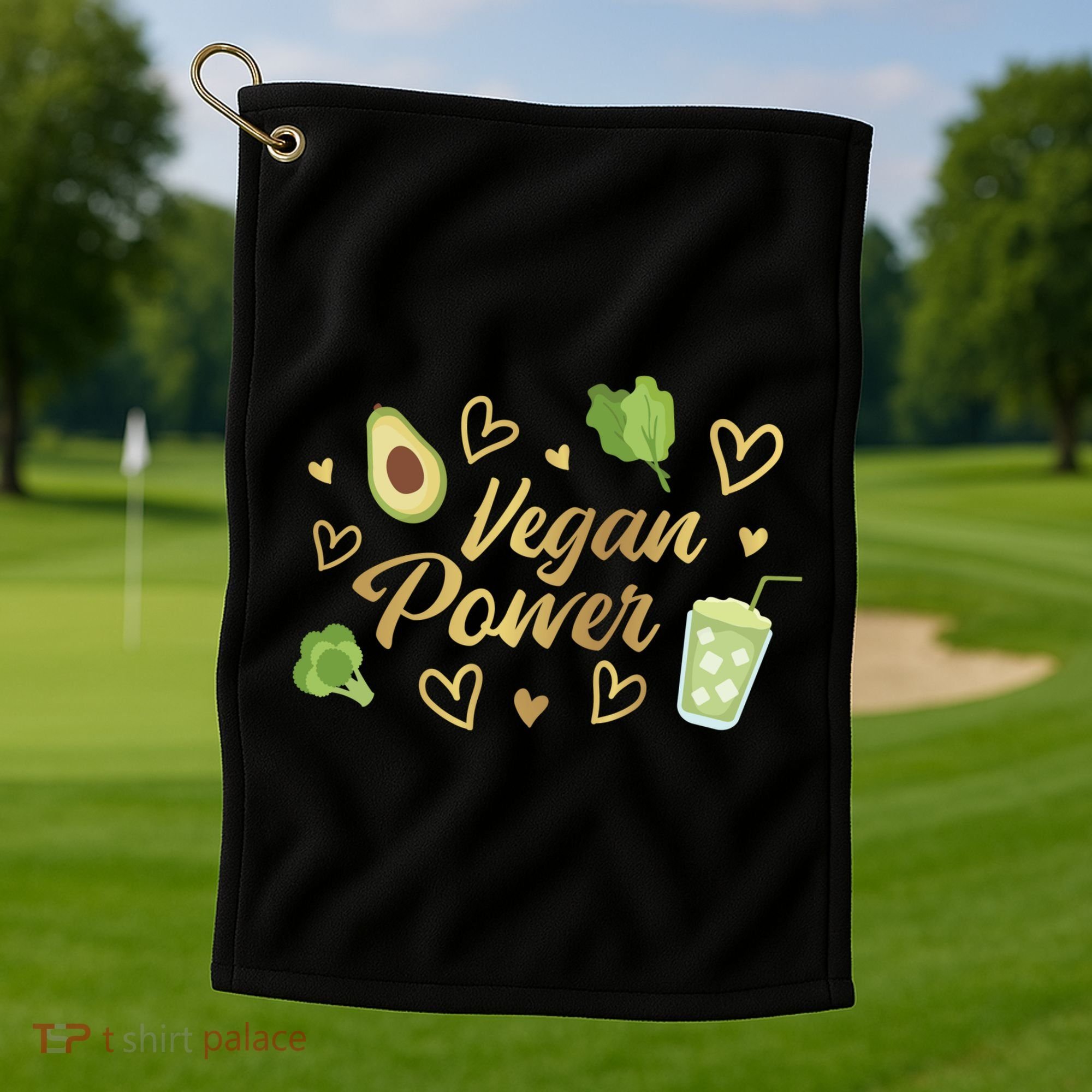 Vegan Power Golf Towel