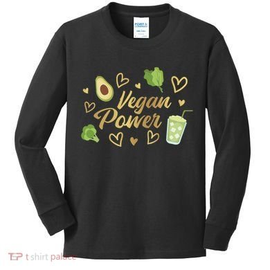 Vegan Power Kids Long Sleeve Shirt