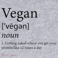 Vegan Protein Definition Women's Racerback Cropped Tank thumb 2